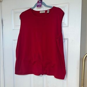 6 Casual Red Sleeveless Top